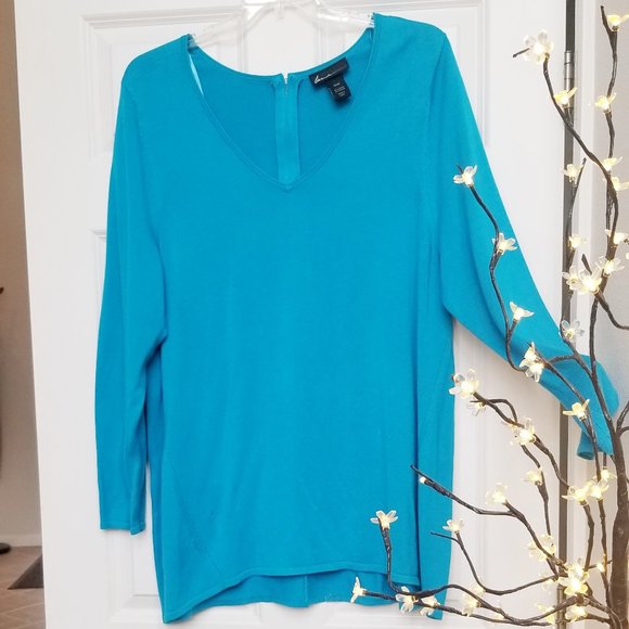 Gorgeous Lane Bryant V-neck with Zipper 22/24 - Picture 1 of 3